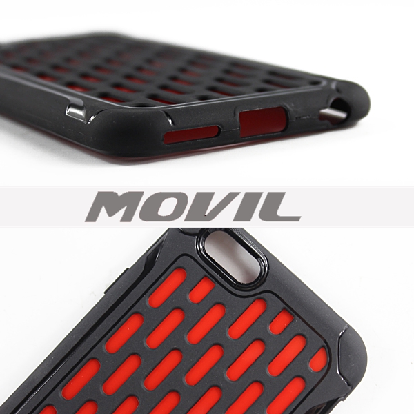 NP-2494 Doble capa Napoleon PC TPU funda para iPhone 6-3